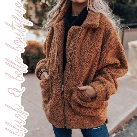 Blush & Belle Jackets & Blazers - The Perfect Teddy Bear Sherpa Jacket